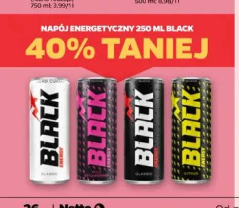 Napój energetyczny Black Classic +2 warianty