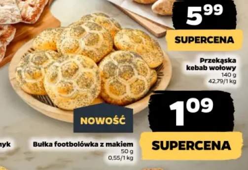 Bułka footballówka z makiem