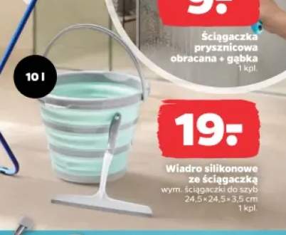 Wiadro silikonowe ze ściągaczką Aquantic