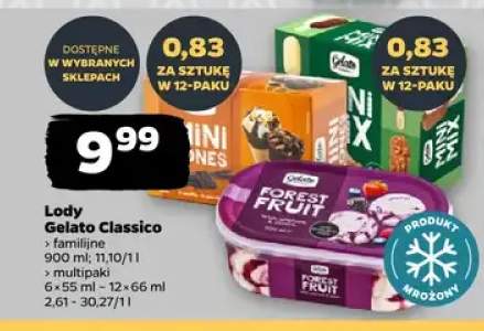 Lody Mini Mix Gelato Classico 12-pak +2 warianty