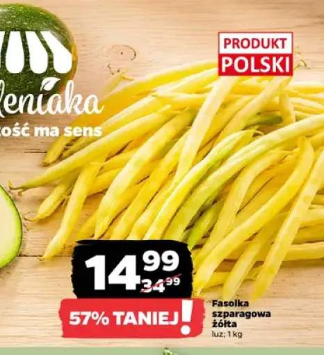 Fasolka szparagowa żółta luz