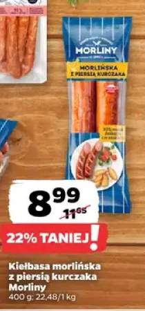 Kiełbasa morlińska z piersią kurczaka Morliny