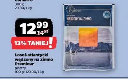 Łosoś atlantycki wędzony na zimno Premieur