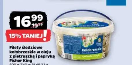 Filety śledziowe kołobrzeskie w oleju z pietruszką i papryką Fisher King