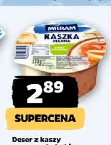 Deser z kaszy manny z dodatkiem owoców Milram