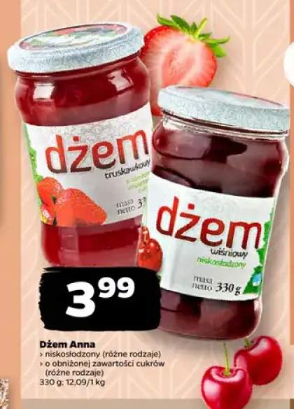 Dżem truskawkowy Anna +1 wariant