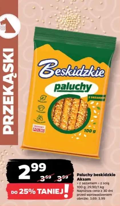 Paluchy beskidzkie Aksam z sezamem +1 wariant