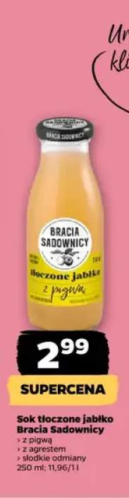 Sok tłoczony jabłko z pigwą Bracia Sadownicy +2 warianty