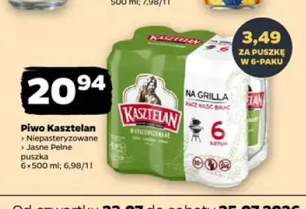 Piwo Kasztelan Jasne Pełne 6-pak 500 ml