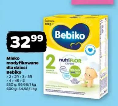Mleko modyfikowane dla dzieci Bebiko 2 +6 wariantów