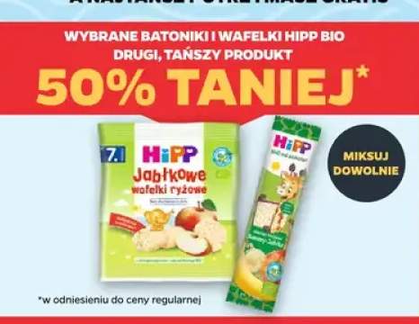 Batoniki i wafelki HiPP Bio +1 wariant
