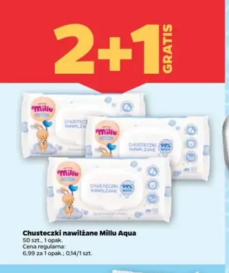 Chusteczki nawilżane Millu Aqua