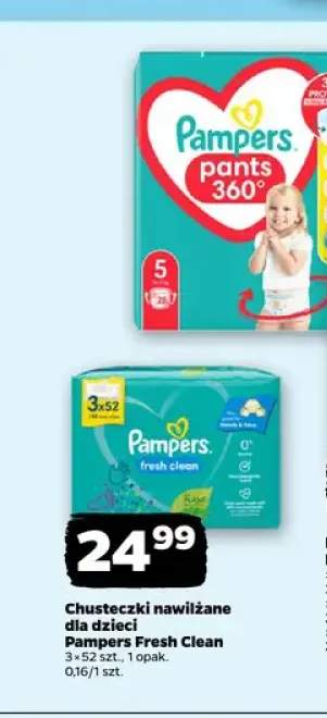Chusteczki nawilżane dla dzieci Pampers Fresh Clean 3-pak