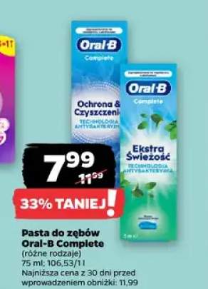 Pasta do zębów Oral-B Complete Ekstra Świeżość