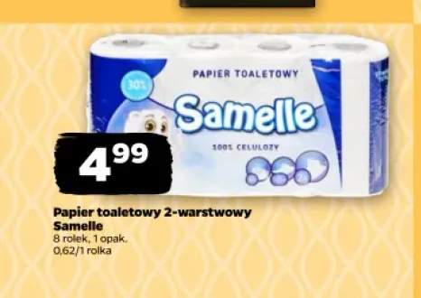 Papier toaletowy 2-warstwowy Samelle 8-pak