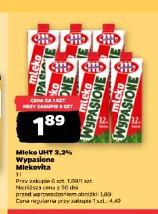 Mleko UHT 3,2% Wypasione Mlekovita