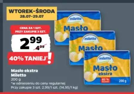 Masło ekstra Miletto