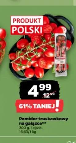 Pomidor truskawkowy na gałązce