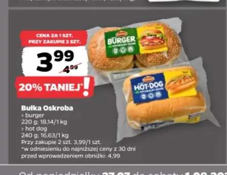 Bułka burger Oskroba