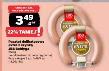 Pasztet delikatesowy extra z szynką JBB Bałdyga