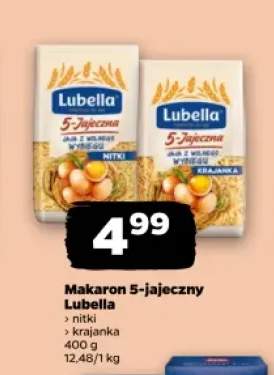 Makaron 5-jajeczny krajanka Lubella +1 wariant
