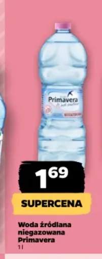 Woda źródlana niegazowana Primavera