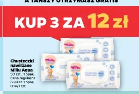 Chusteczki nawilżane Millu Aqua