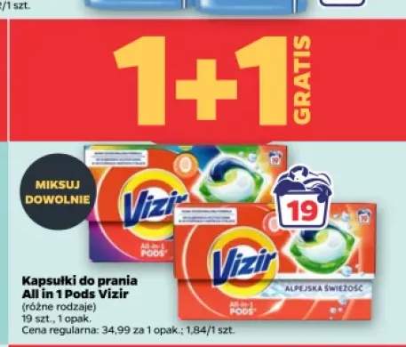 Kapsułki do prania All in 1 Pods Vizir
