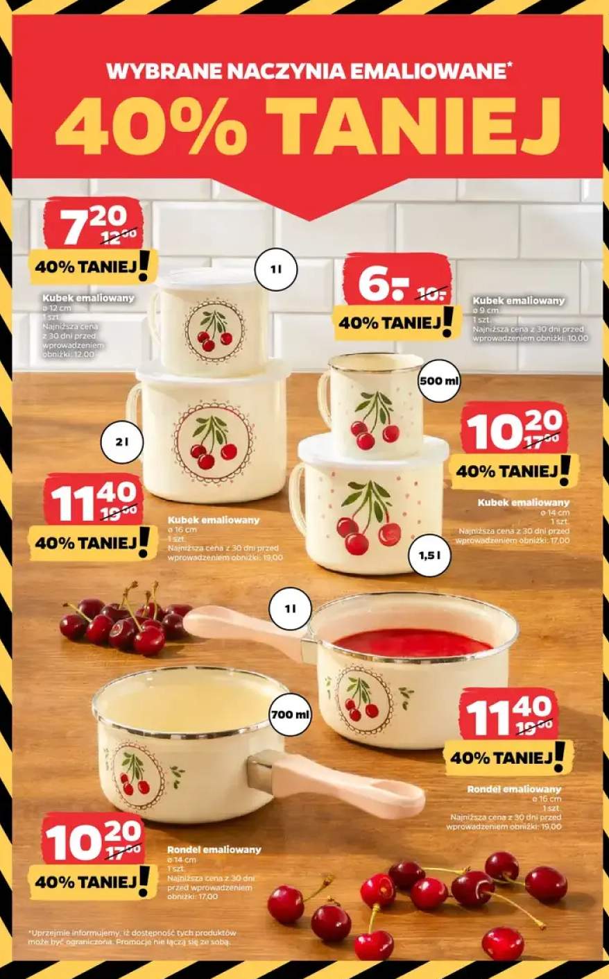 Kubek emaliowany ø 9 cm 500 ml +5 wariantów