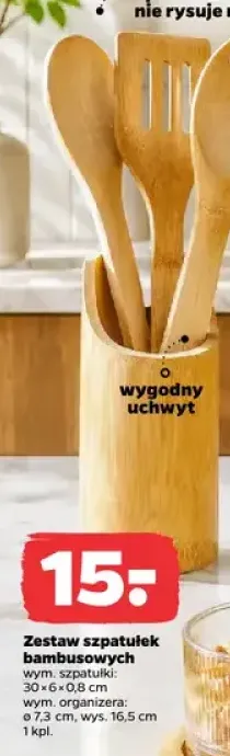 Zestaw szpatułek bambusowych