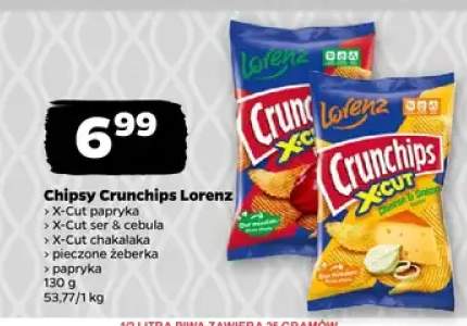 Chipsy Crunchips Lorenz X-Cut papryka +3 warianty