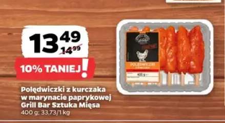 Polędwiczki z kurczaka w marynacie paprykowej Grill Bar Sztuka Mięsa