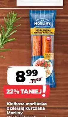Kiełbasa morlińska z piersią kurczaka Morliny