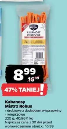 Kabanosy wieprzowe Mistrz Rohus