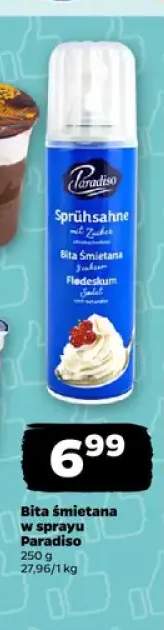 Bita śmietana w sprayu Paradiso