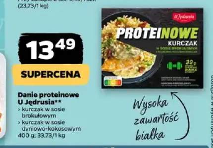 Danie proteinowe kurczak w sosie brokułowym U Jędrusia +1 wariant