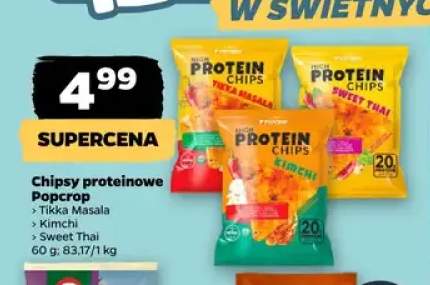 Chipsy proteinowe Tikka Masala Popcrop +2 warianty