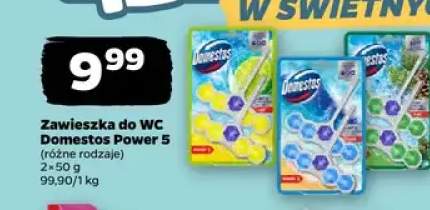 Zawieszka do WC Domestos Power 5 Lime +2 warianty