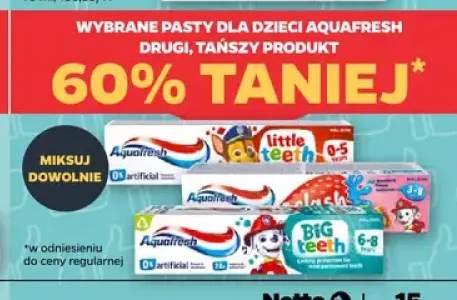 Pasty dla dzieci Aquafresh +1 wariant