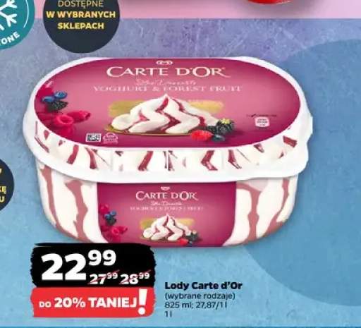 Lody Carte d'Or Yoghurt & Forest Fruit