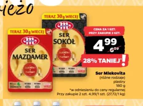 Ser mazdamer w plastrach Mlekovita +1 wariant