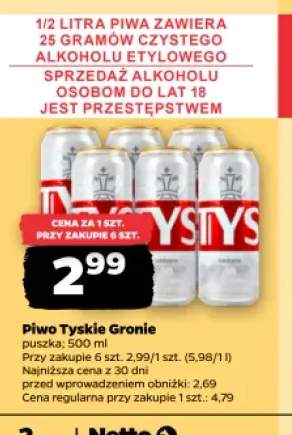 Piwo Tyskie Gronie