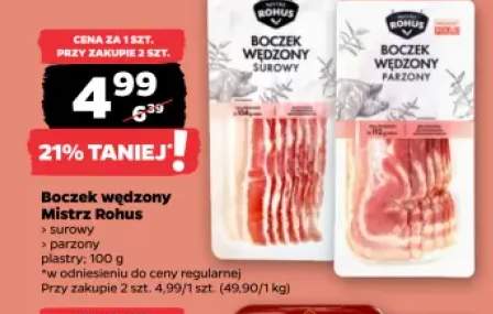 Boczek wędzony parzony Mistrz Rohus +1 wariant
