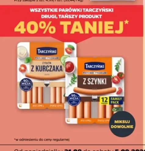 Parówki Tarczyński +2 warianty