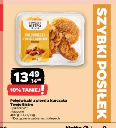 Polędwiczki z piersi z kurczaka pikantne Twoje Bistro +1 wariant