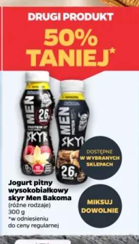 Jogurt pitny wysokobiałkowy skyr Men Bakoma