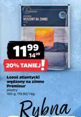 Łosoś atlantycki wędzony na zimno Premieur plastry