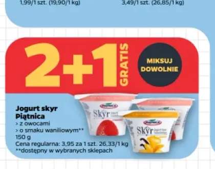 Jogurt skyr Piątnica +2 warianty