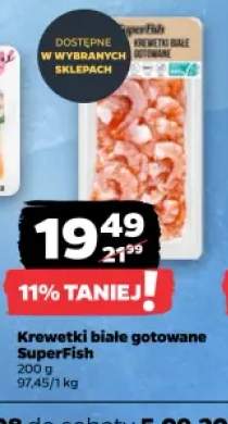 Krewetki białe gotowane SuperFish