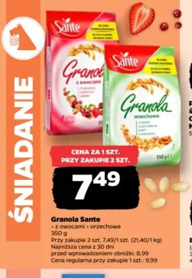Granola z owocami Sante +1 wariant